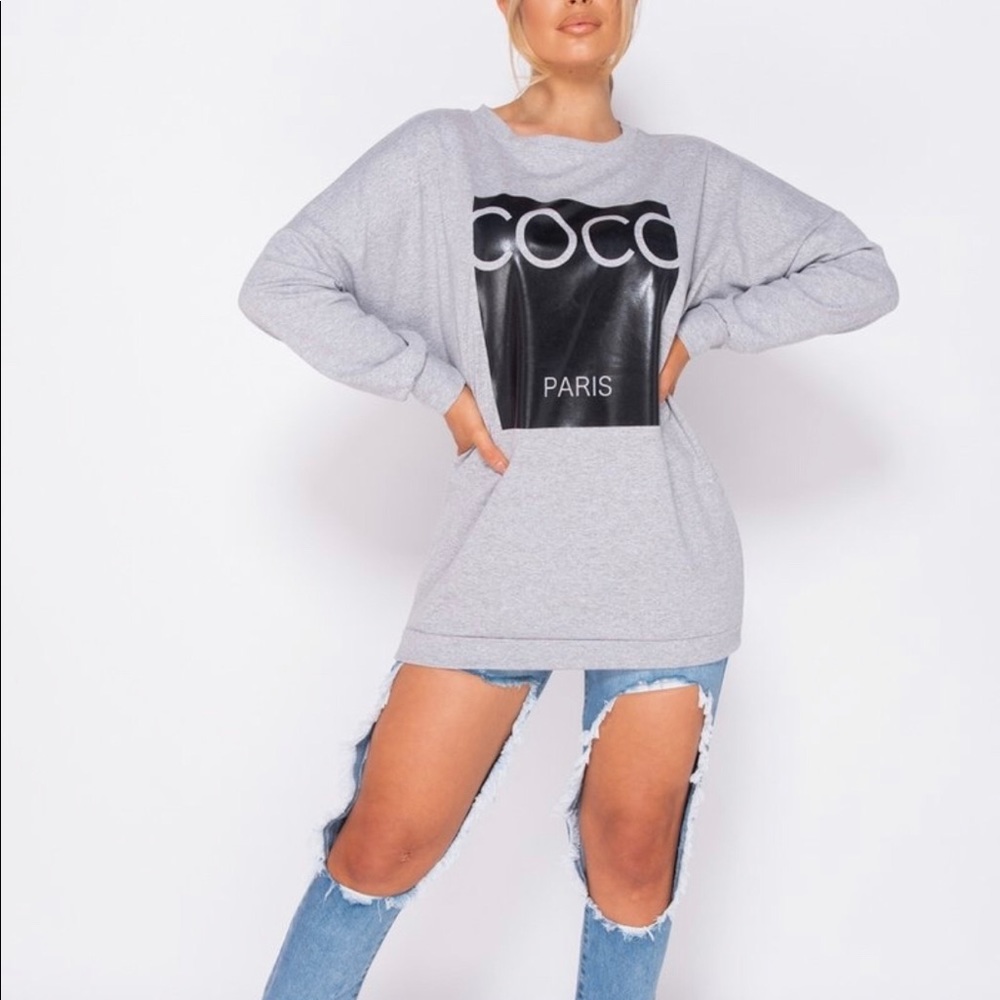 Oversized Coco Print Shirt